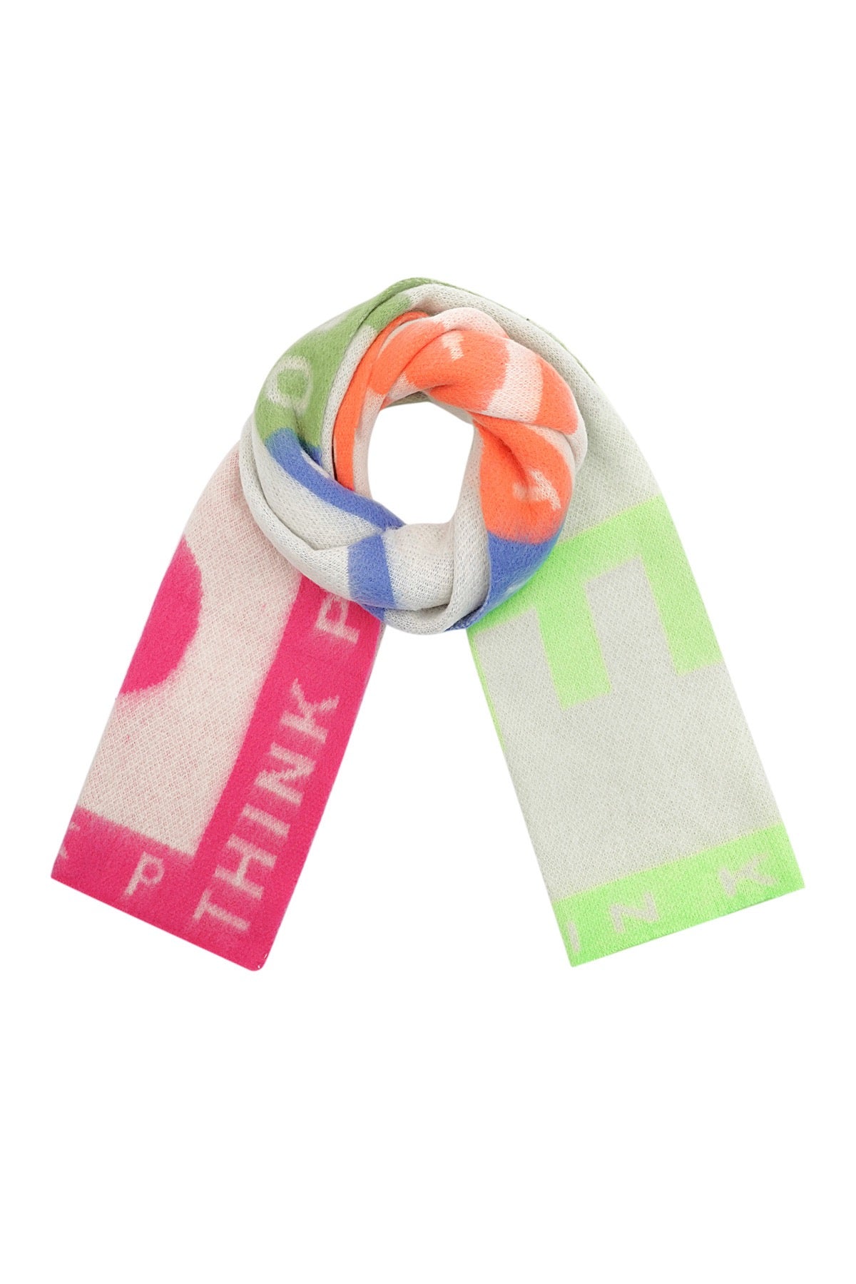 Schal Think positive // Smile Creme