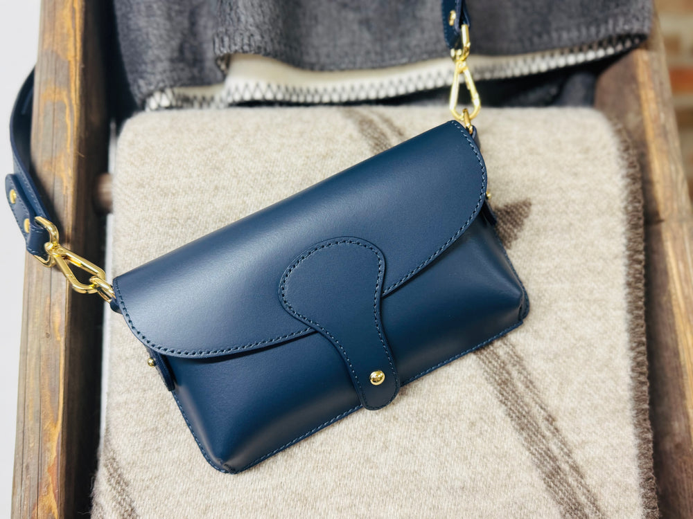 Leder Countrylife Bag -Marine-