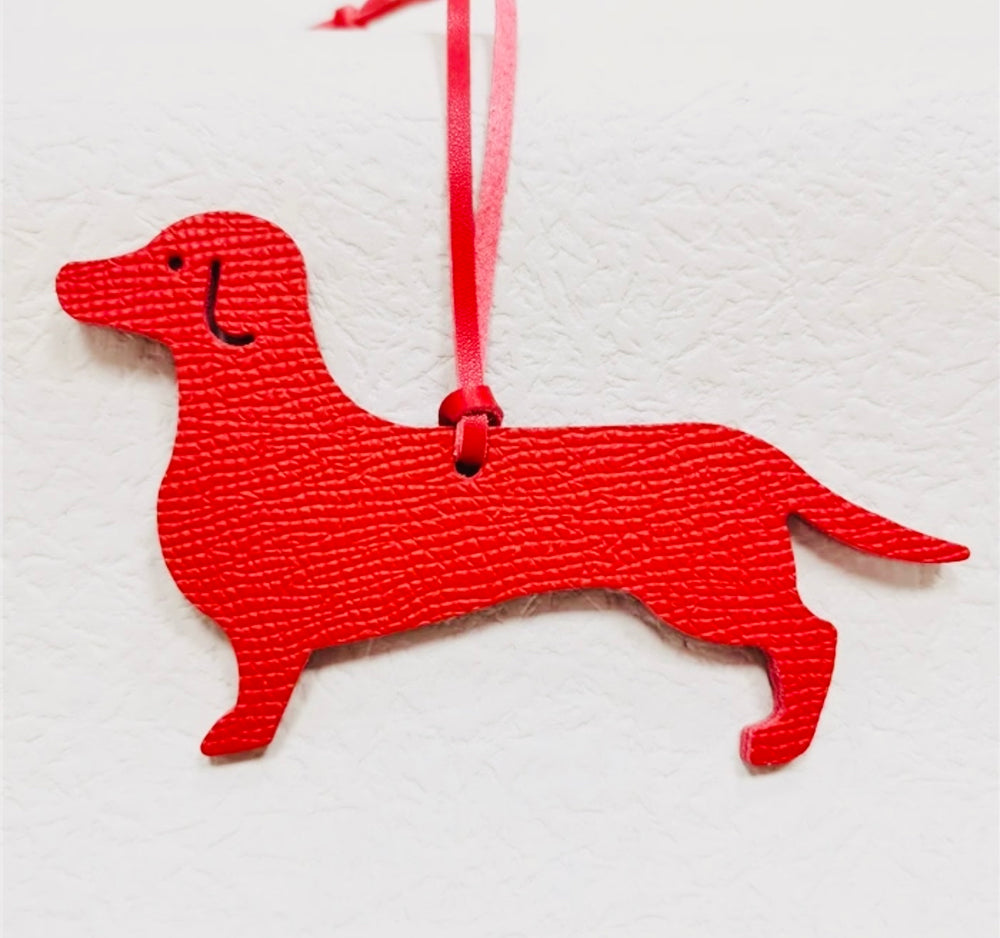 Happy Dachshund Taschenanhänger -Farbe wählbar-