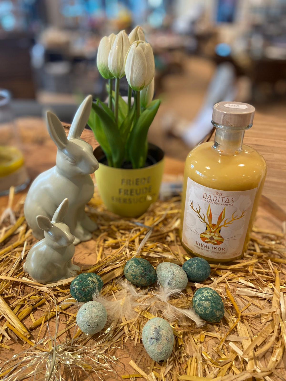 Porzellan Hase Herr Lindgrün -klein-