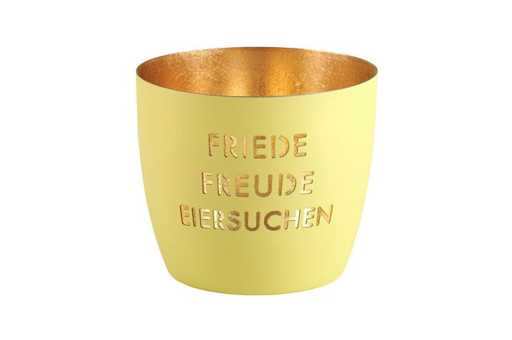 Windlicht Friede, Freude, Eiersuchen