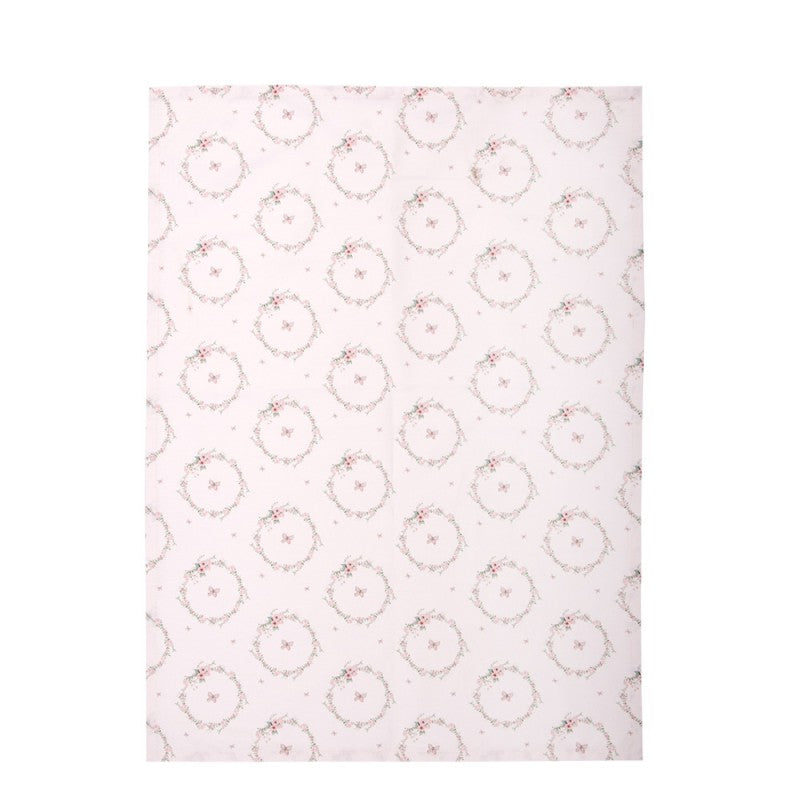 Geschirrtuch Streublumen -rosa-