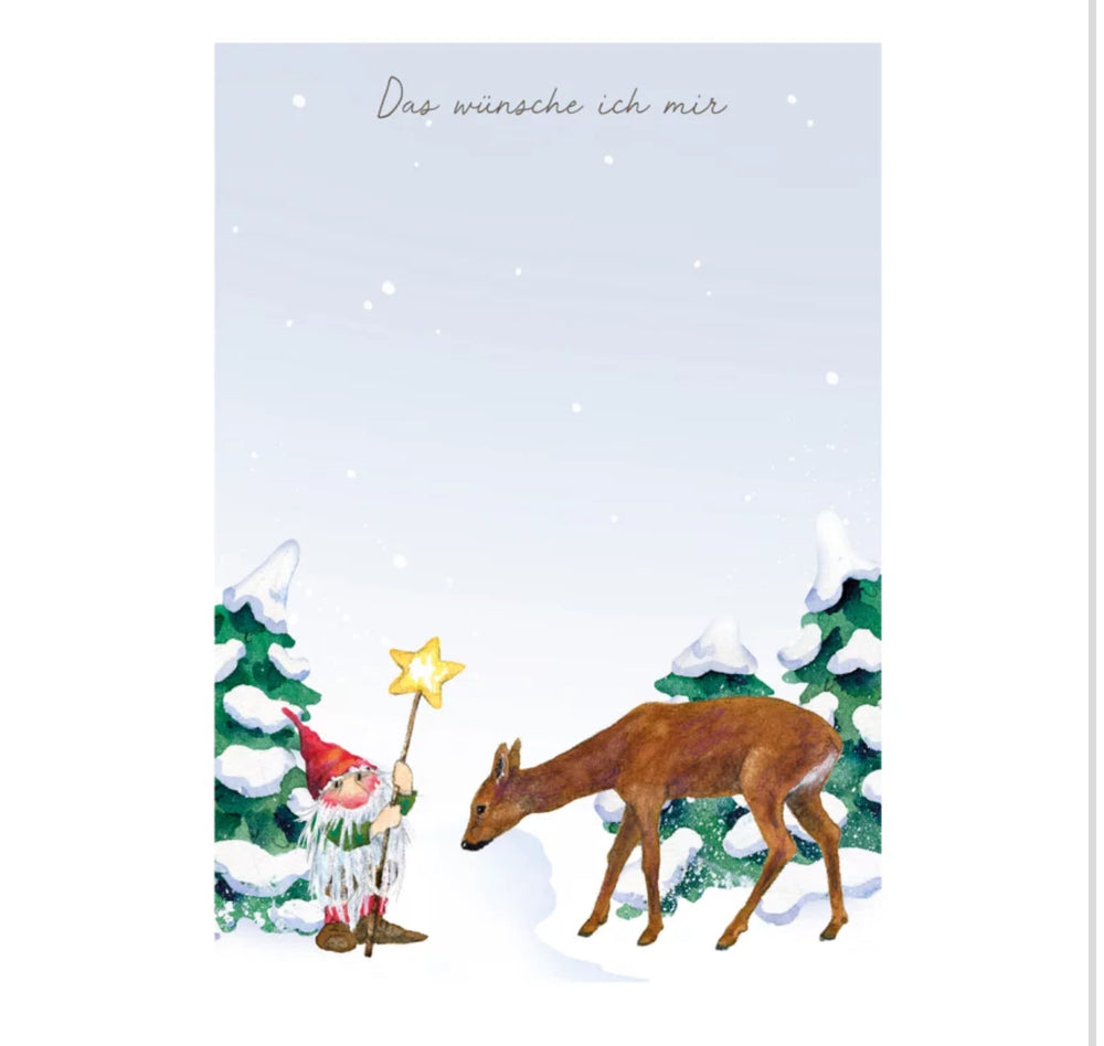 Notizblock Weihnachtswichtel
