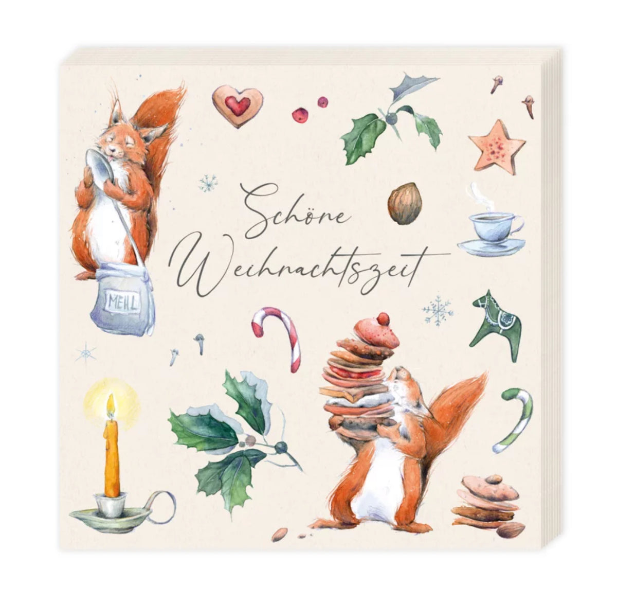 Serviette Schöne Weihnachtszeit