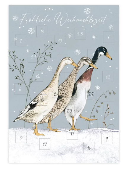 ADVENTSKALENDER KARTE Entenfreunde