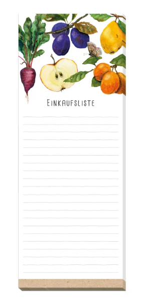 Notizblock mit Magnet Bauerngarten
