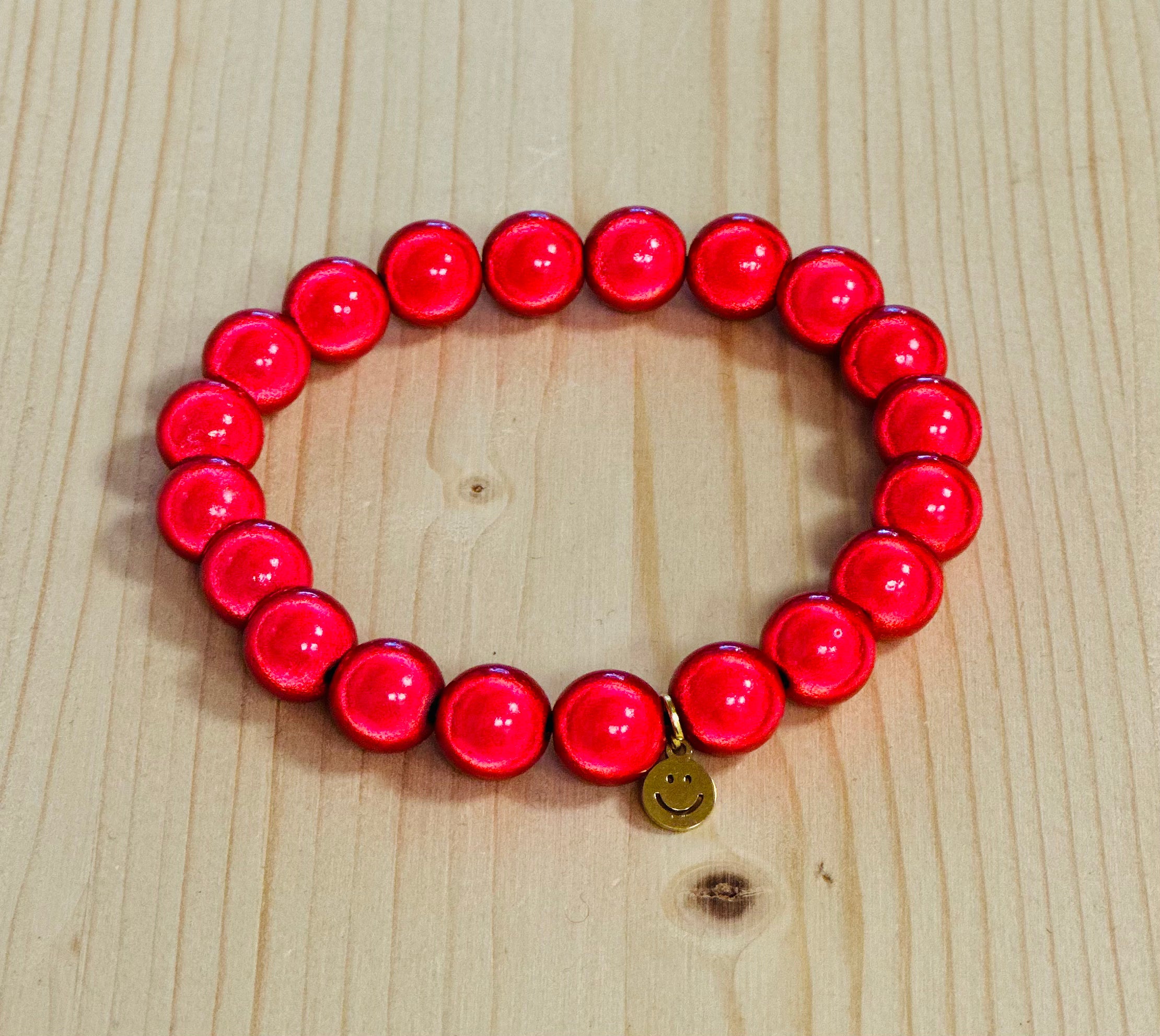 Fairy Pearls 10mm -Deep Red-