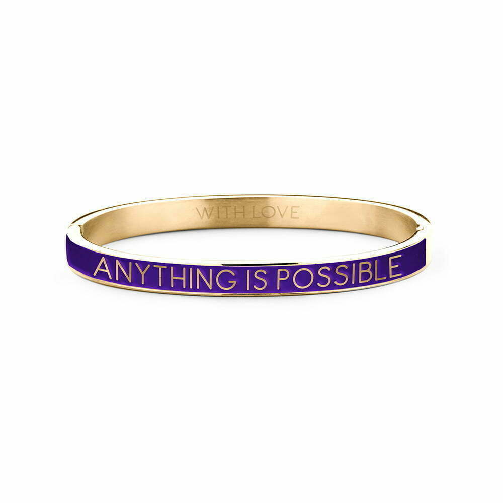 Anything is possible (lila/gold)