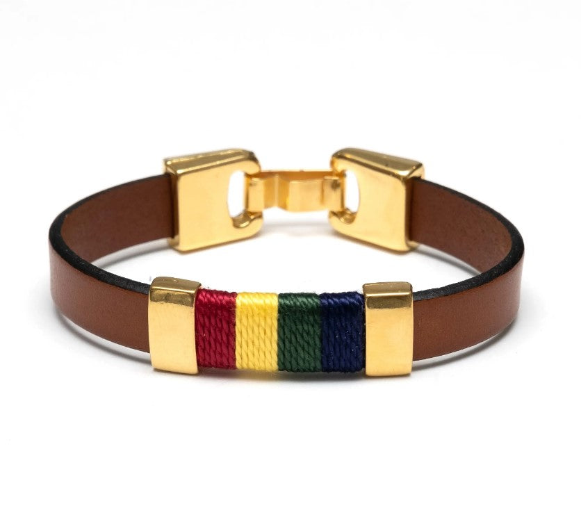 The leather Nautical Mahagoni Colorful
