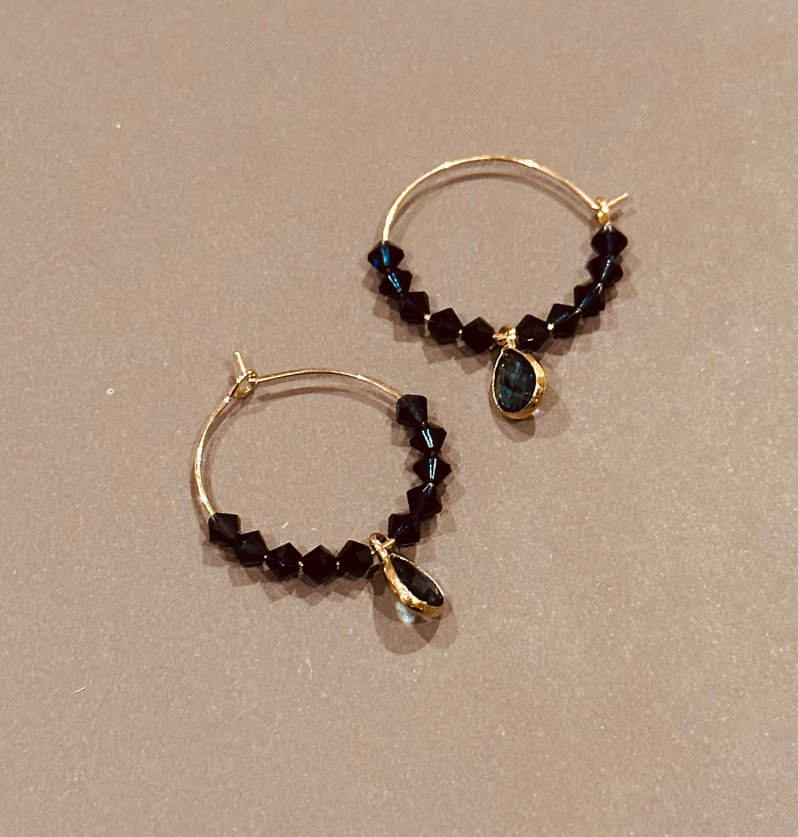 Happy Earrings Blue Swarovski