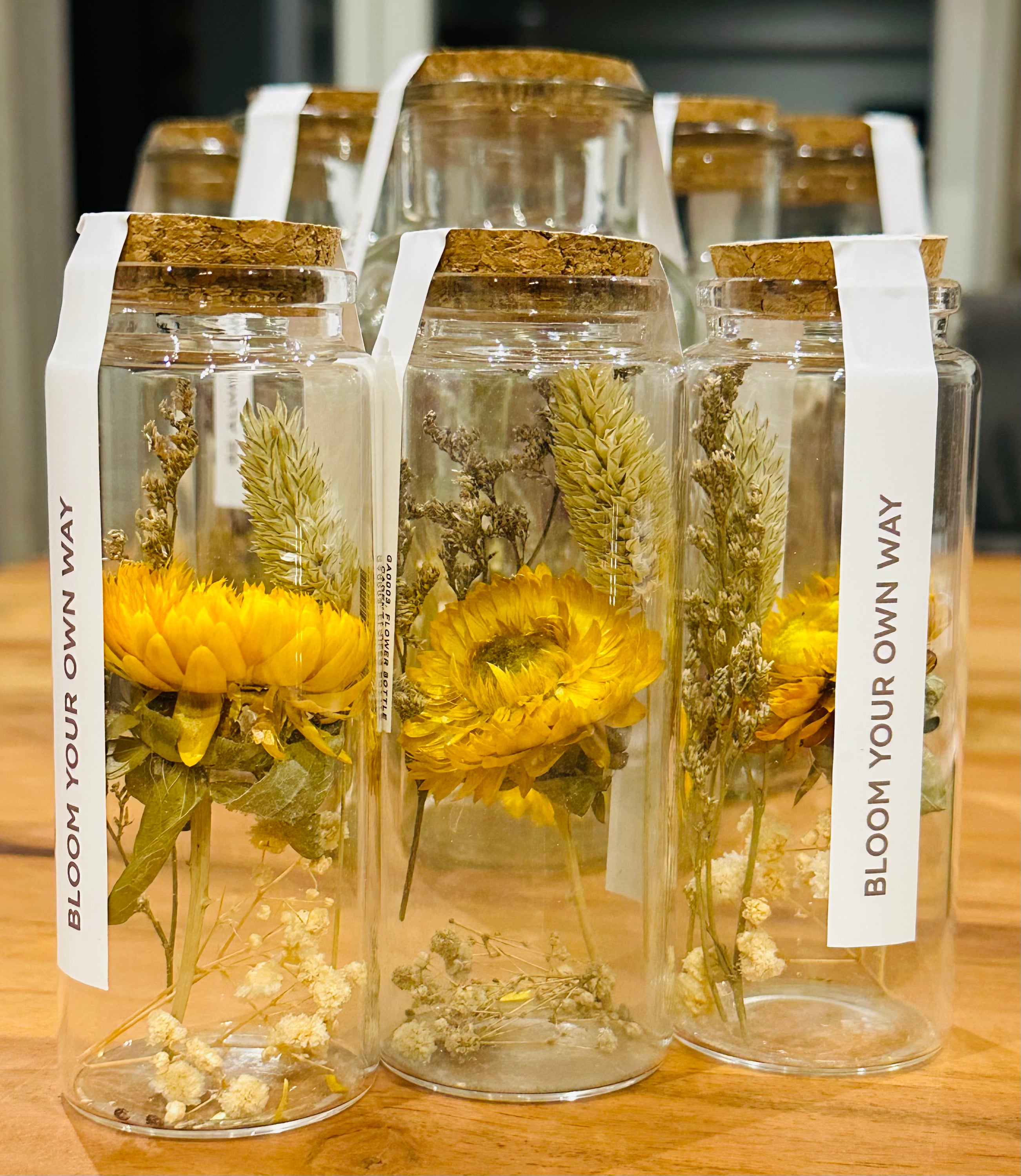 Blumenstrauß aus dem Glas -mittel- BLOOM YOUR OWN WAY mit Sonnenblume