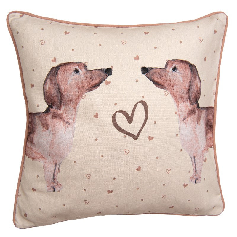 Kissenhülle 40 x 40 cm -Dackel Duo-