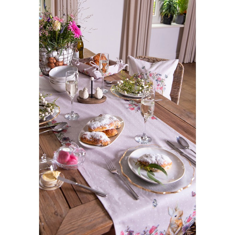 Tischläufer 50cm x 140cm -Häschen rosa-